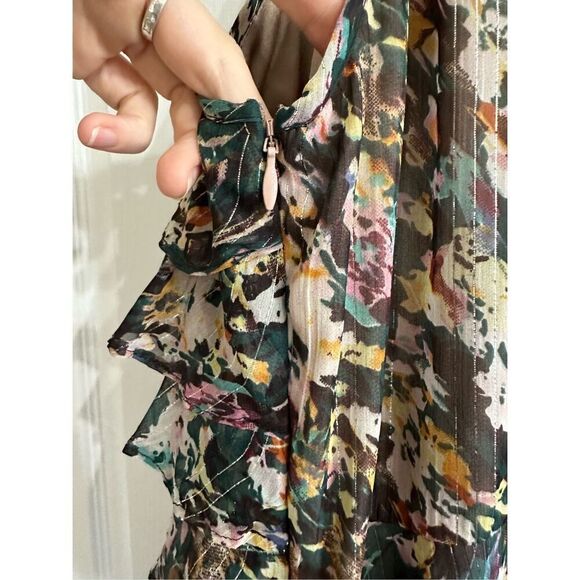 NWT RANNA GiLL by Anthropologie Larina Ruffle Tank Size S - Picture 5 of 9